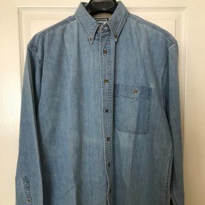 Lee Denim Collection L Blue Button Down LS Shirt